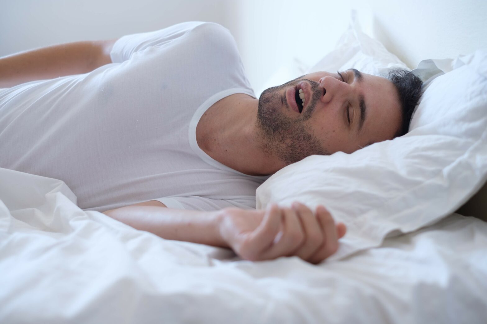 Man,Snoring,Sleep,Apnea, prescription- medical consultation